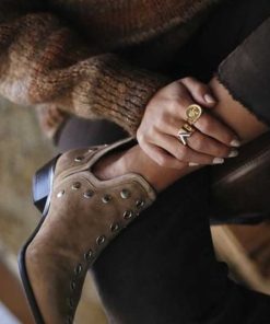 Calzadocalzado MICUIR Botines Planos | Punky Boots Ante Beige 4Cm