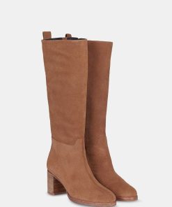 Calzadocalzado MICUIR Botas De Cana Alta | Triennale Boots Ante Taupe 7Cm